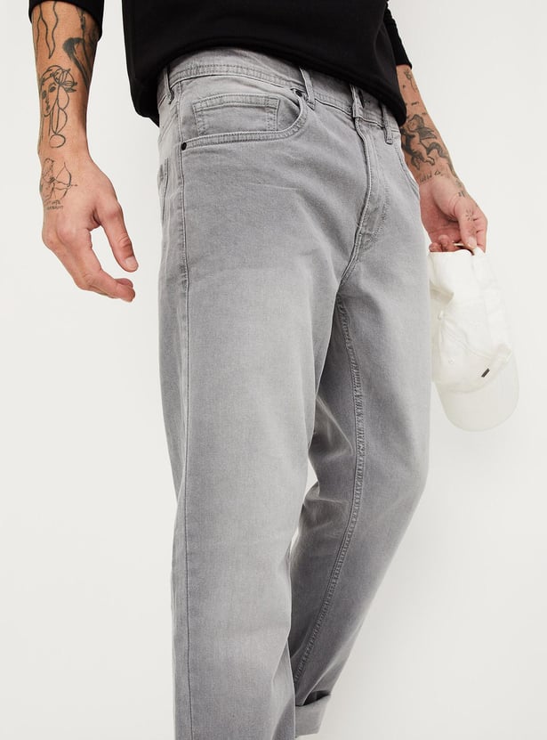 Men’s Washed Classic Regular Fit Denim Jeans