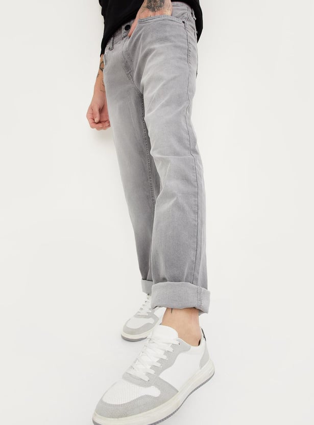 Men’s Washed Classic Regular Fit Denim Jeans