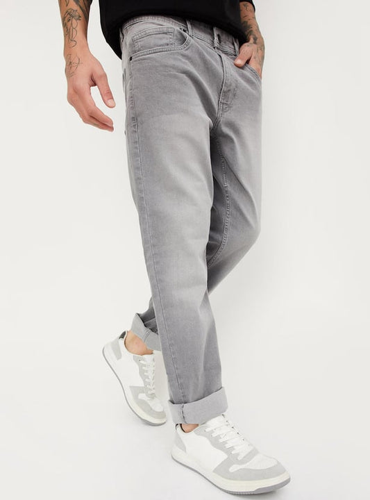 Men’s Washed Classic Regular Fit Denim Jeans