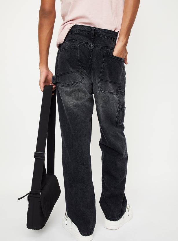 Rugged Distressed Baggy Carpenter Jeans for Men