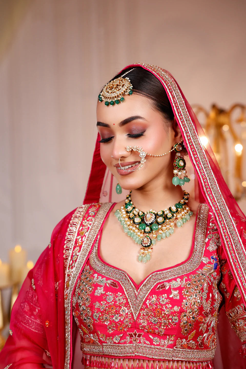 Royal Fuchsia Raw Silk Lehenga Elegant Traditional Outfit for Women