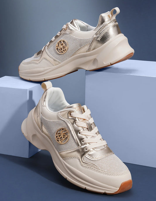 Elegant Women’s Ginevra Sneakers with Round Toe and Breathable Material