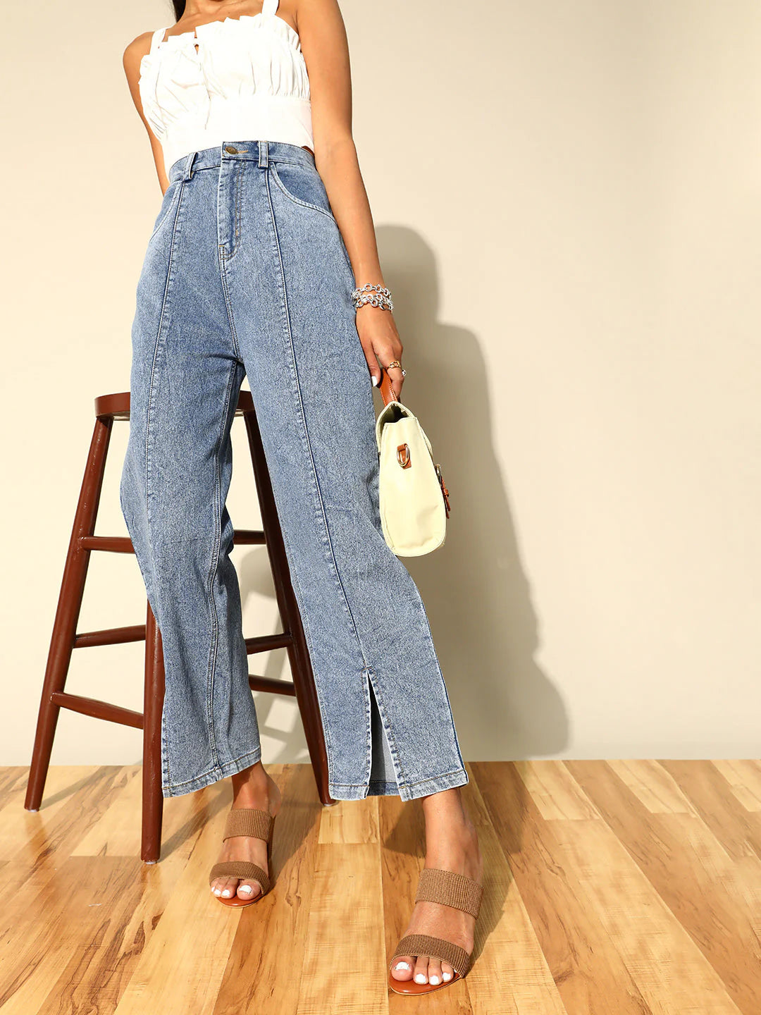 Modern Stunning Blue Regular Fit Stretchable Jeans for Daily Wear
