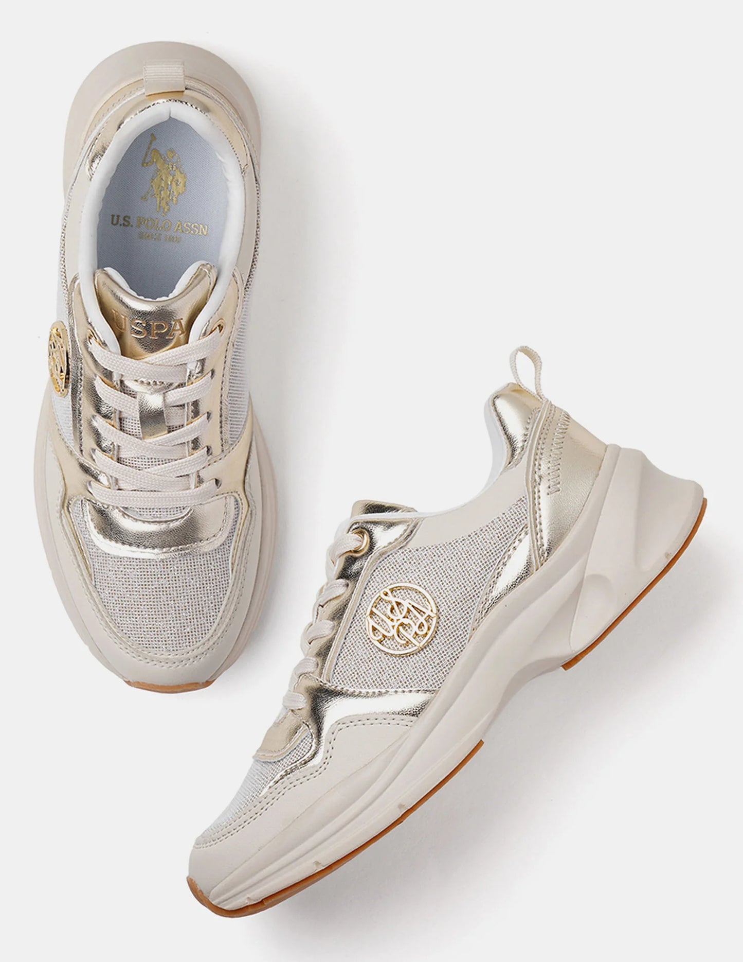 Elegant Women’s Ginevra Sneakers with Round Toe and Breathable Material