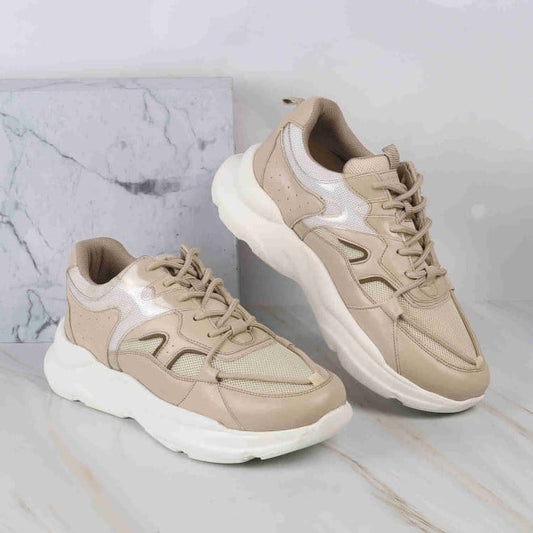 Beige Sneakers for Women Sleek and Trendy Design