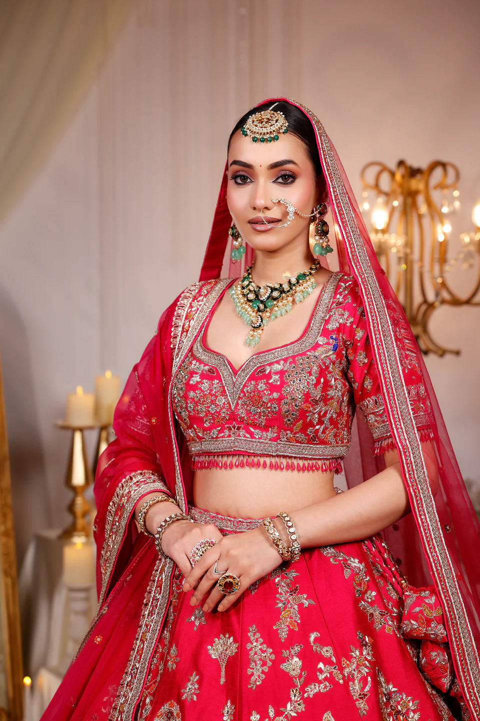 Royal Fuchsia Raw Silk Lehenga Elegant Traditional Outfit for Women
