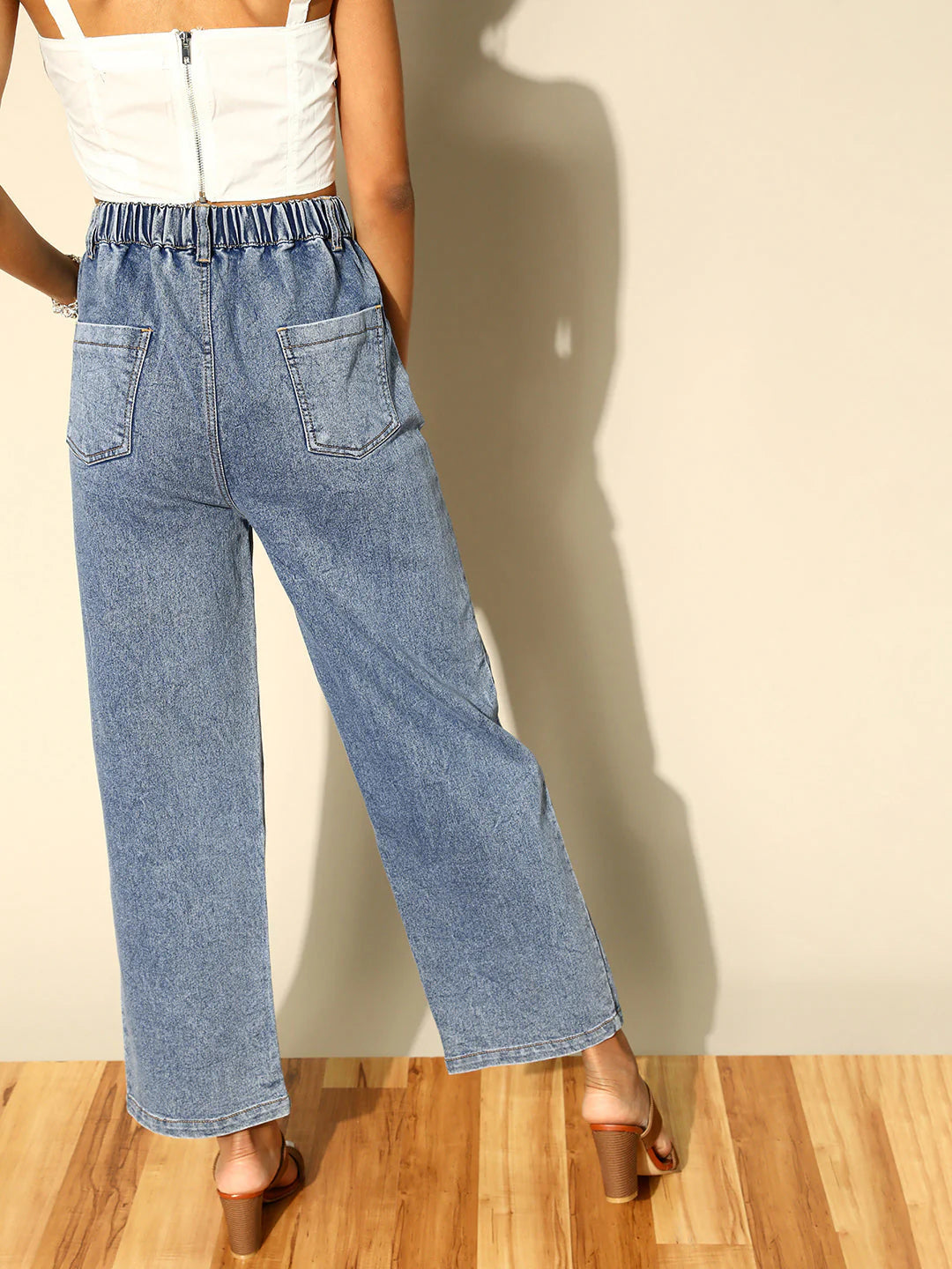 Modern Stunning Blue Regular Fit Stretchable Jeans for Daily Wear