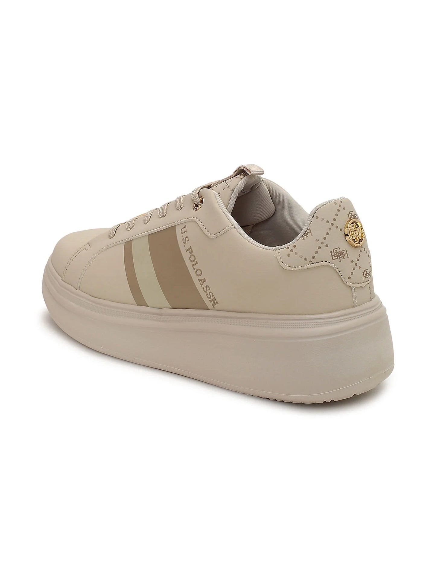 Chic Women’s Sneakers with Striped Pattern and Supportive Cushioning