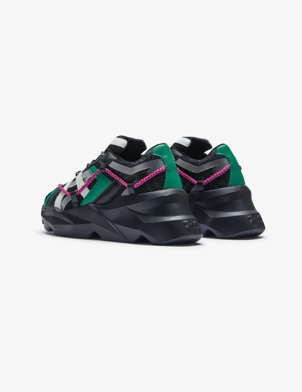 Black Over Panelled Sneakers for Women Casual and Fashionable