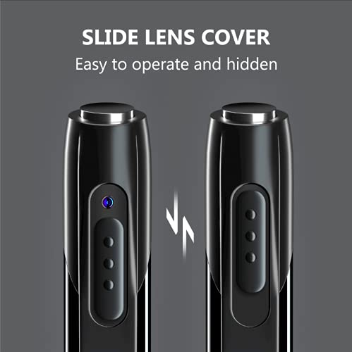Hidden Spy Pen Camera 1080P Full HD Pocket Security Indoor Outdoor Body Camera Video Audio Recording with 100 Minutes Battery Life and Free OTG Cable