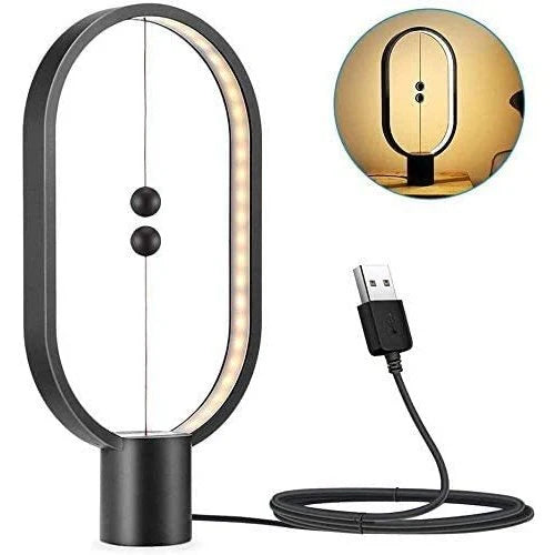 Hovering Halo Lamp with Magnetic Mid-Air Switch, Touch Control, and Warm LED Glow