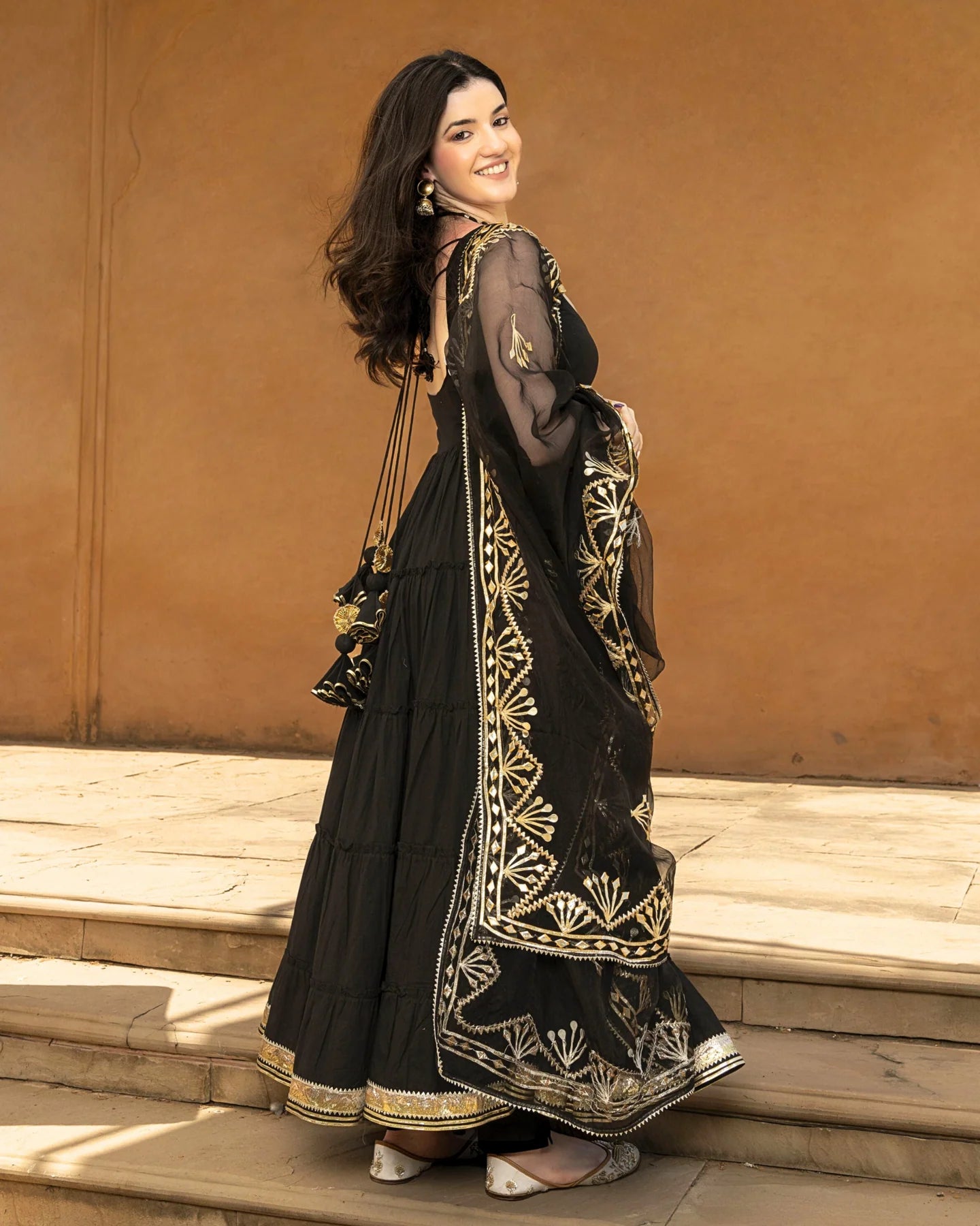 Party Ready Kamya Gotapatti Cotton Suit Set with Matching Dupatta