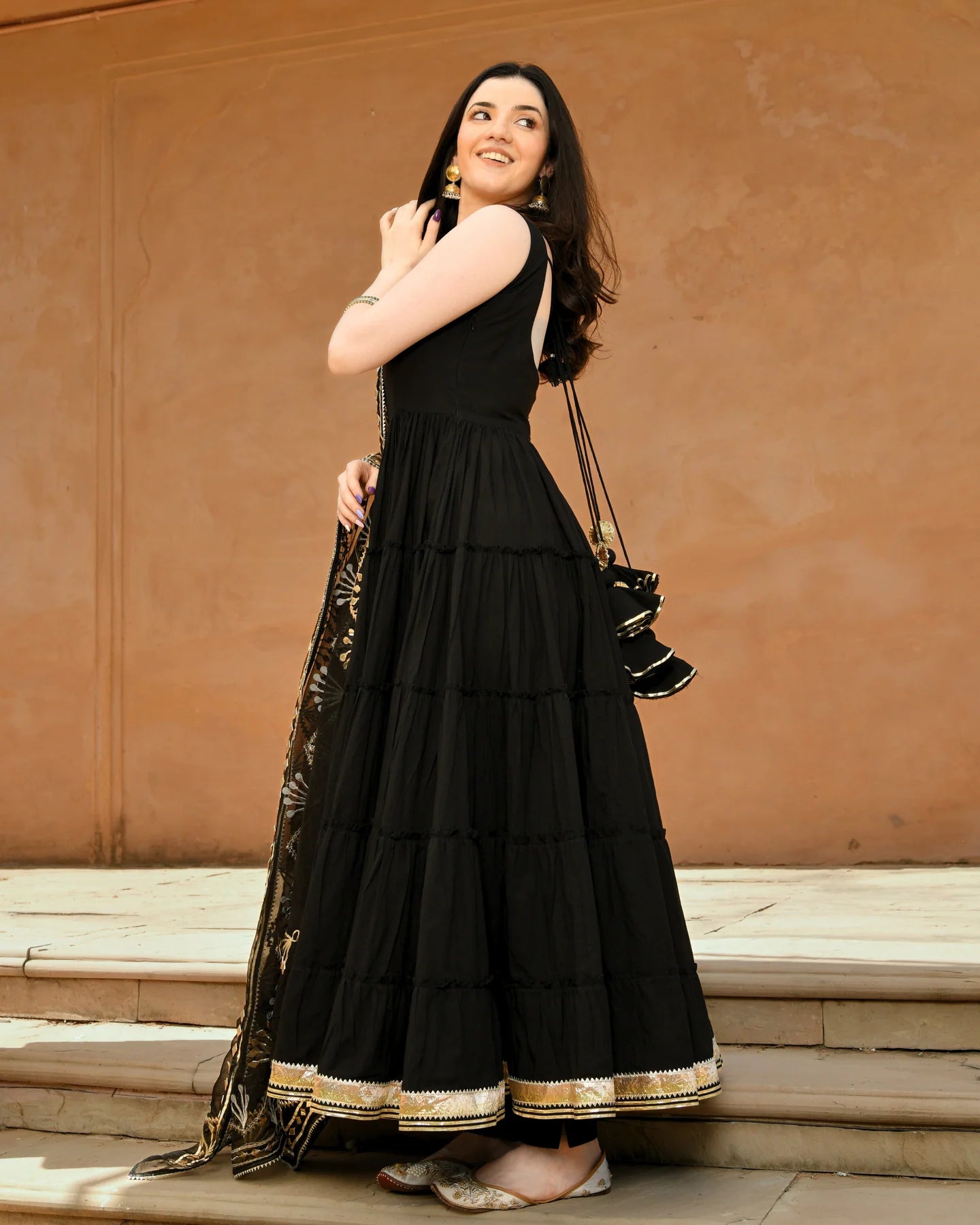 Party Ready Kamya Gotapatti Cotton Suit Set with Matching Dupatta