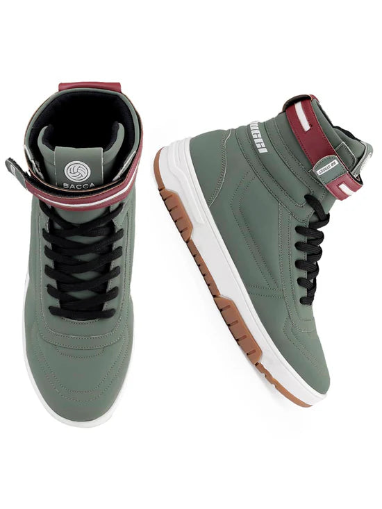 Stylish Olive Sneakers Bold Versatile Design Perfect for Streetwear and Daily Wear