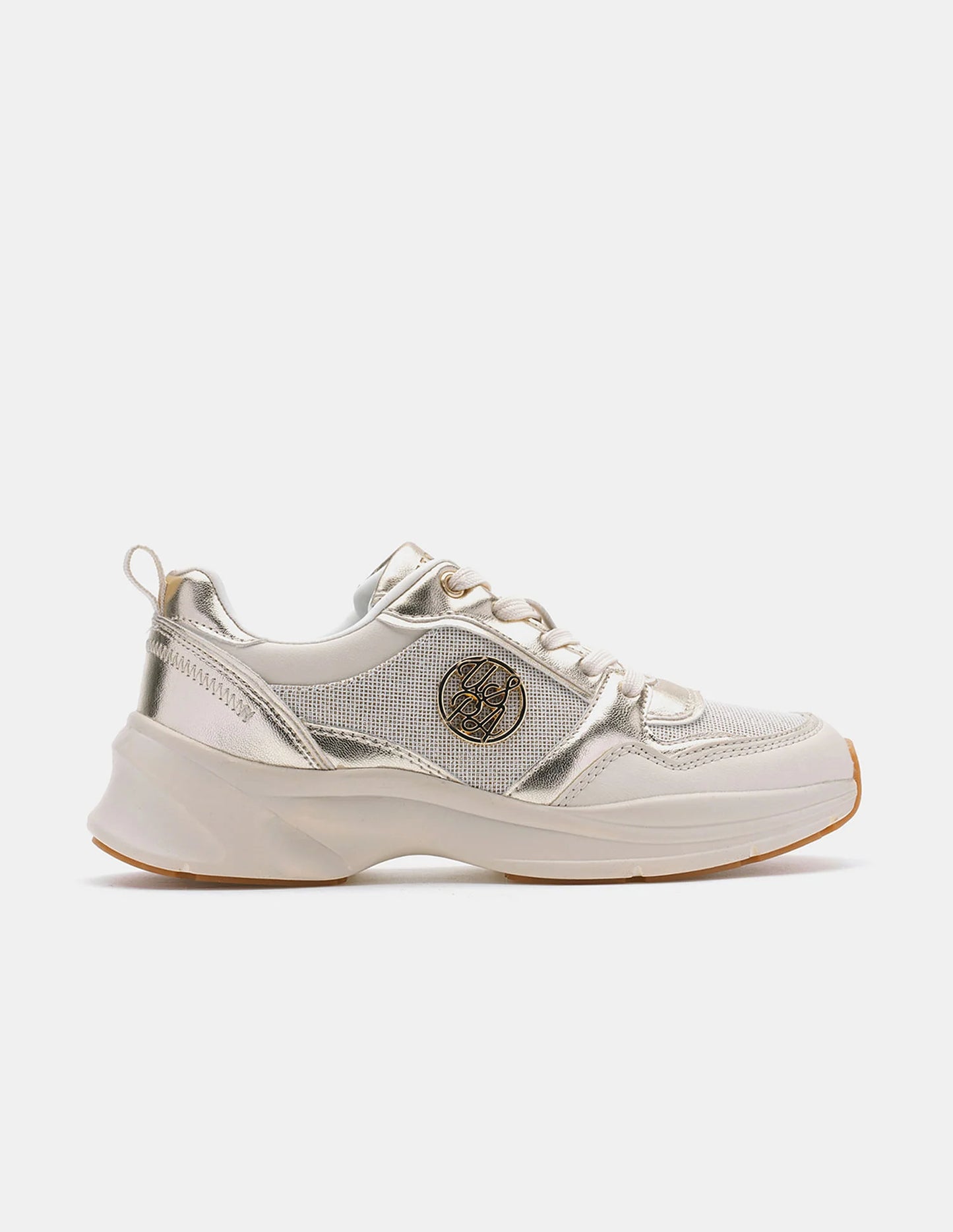Elegant Women’s Ginevra Sneakers with Round Toe and Breathable Material