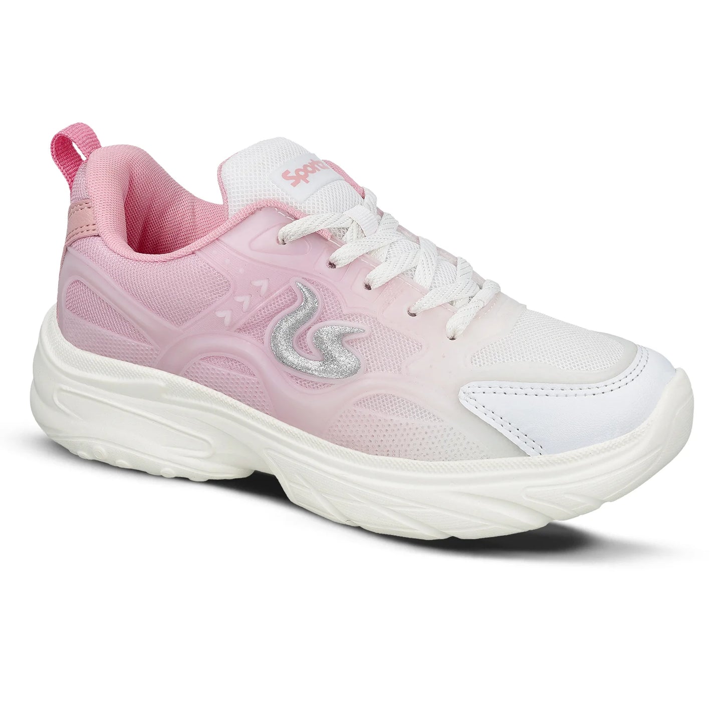 Fashionable Pink Sports Shoes for Women with Comfortable Cushioning