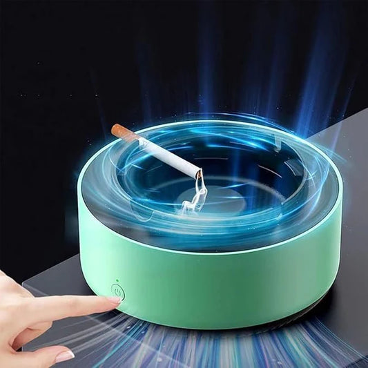 Smokeless Smart Ashtray with Built-In Filter and Air Purifier for Home, Office, and Car