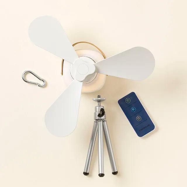 Lightweight Three-Blade Fan with Portable Design and Adjustable Speed
