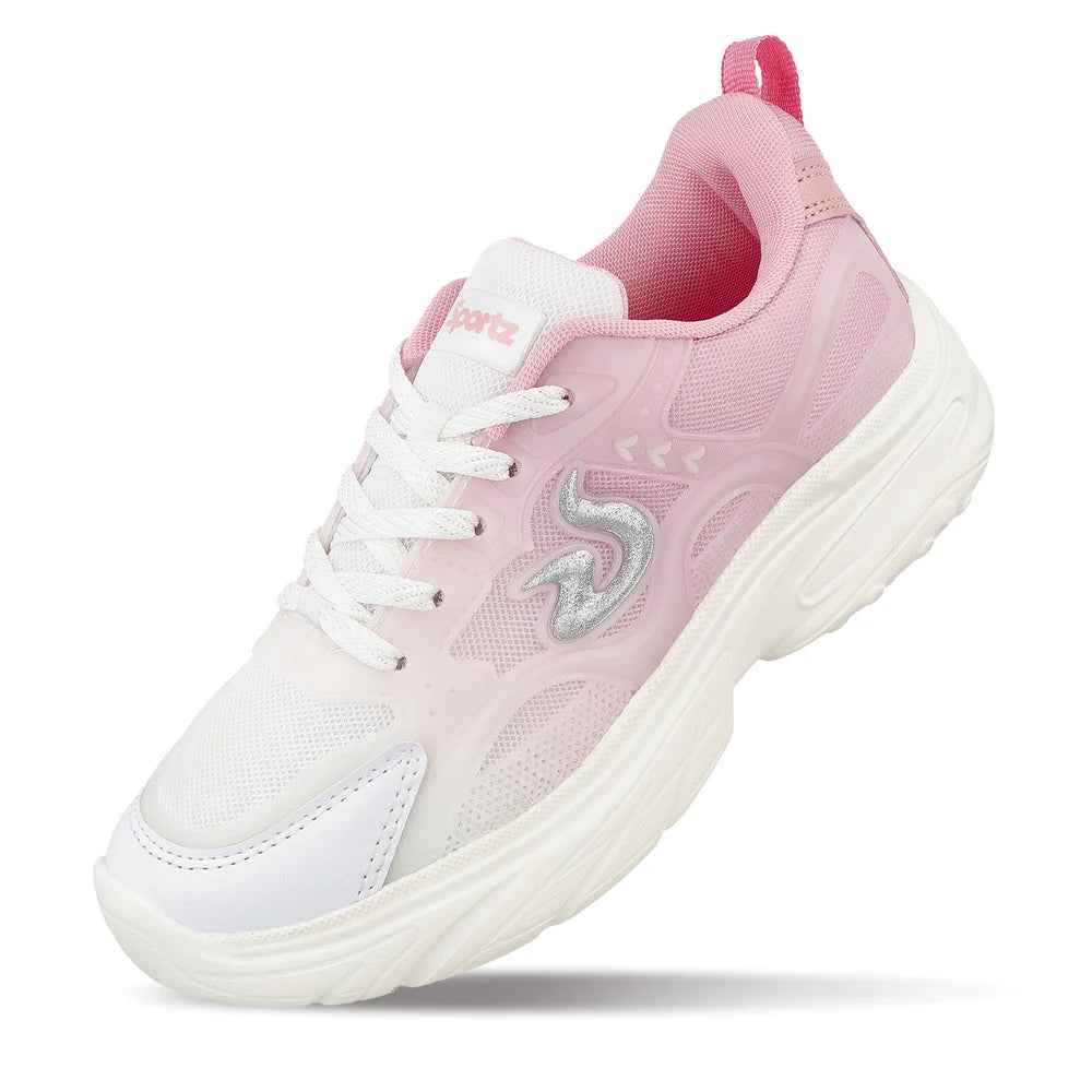Fashionable Pink Sports Shoes for Women with Comfortable Cushioning