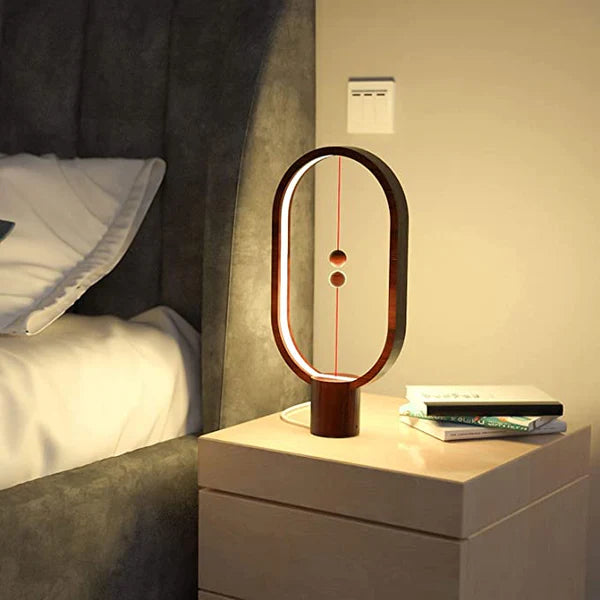 Hovering Halo Lamp with Magnetic Mid-Air Switch, Touch Control, and Warm LED Glow