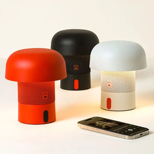 Portable Speaker Lamp with Compact Design and Colorful LED Glow