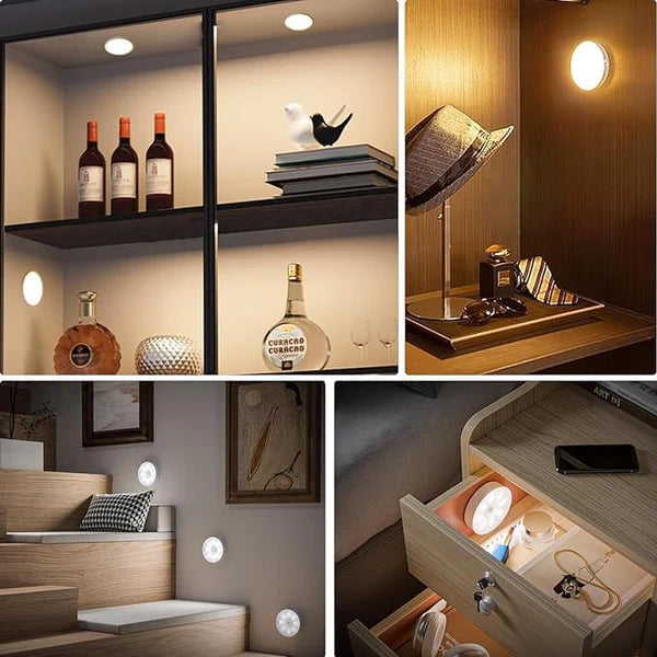 Auto-On Cabinet LED Light with Motion Sensor for Wardrobe, Stairs, and Hallway