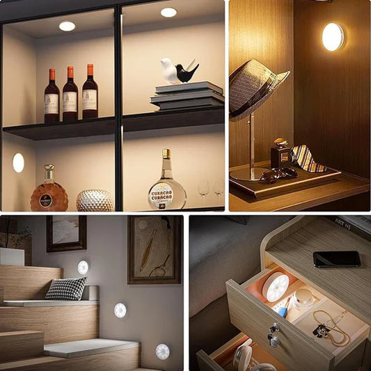 Auto-On Cabinet LED Light with Motion Sensor for Wardrobe, Stairs, and Hallway