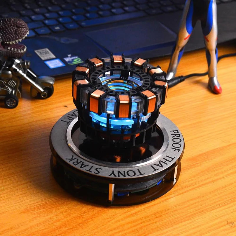 Levitating MK1 Arc Reactor Display Collector Replica 360 Degree Floating Decor for Superhero Fans