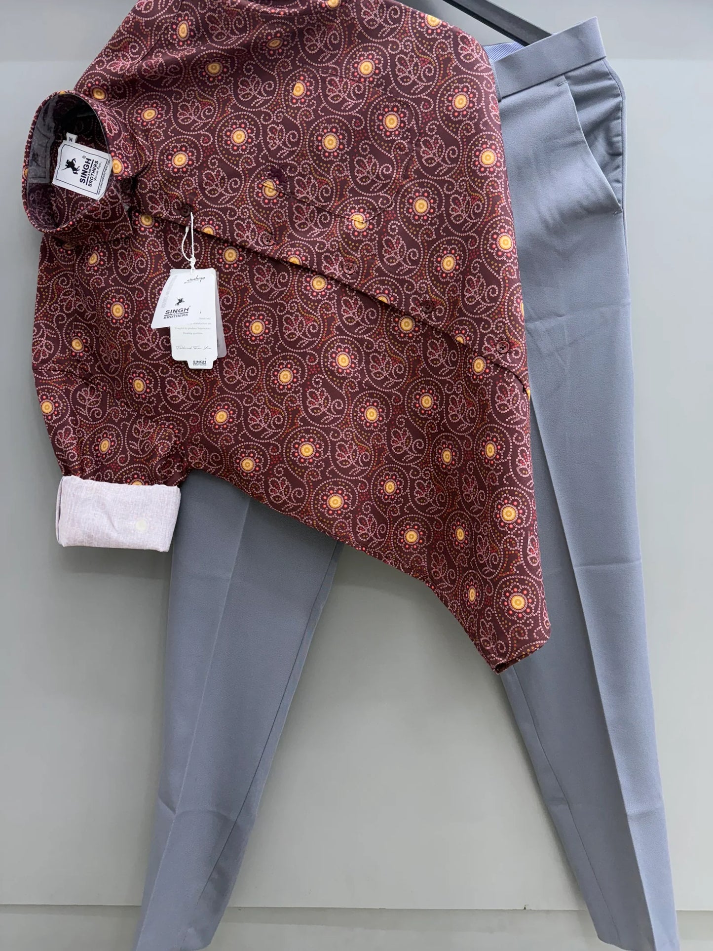 Trendy Printed Shirt with Relaxed or Slim-Fit Pant for Men for Versatile Wear