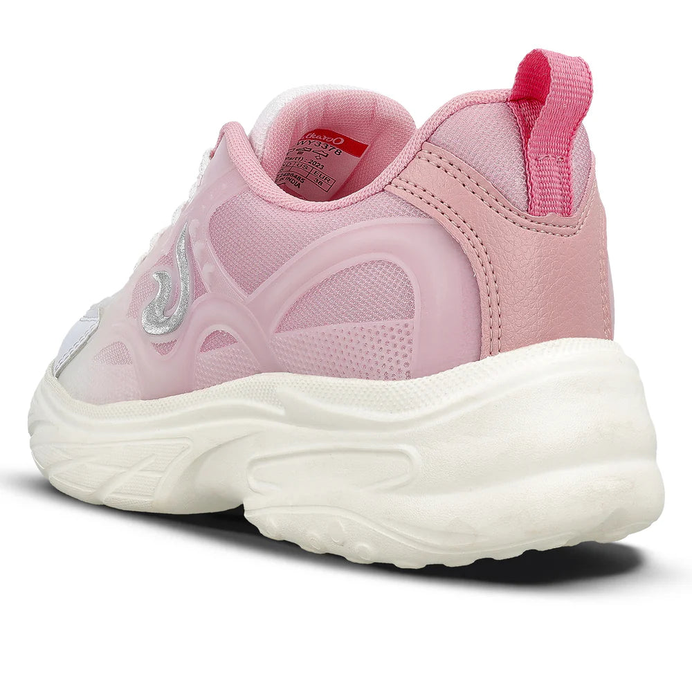 Fashionable Pink Sports Shoes for Women with Comfortable Cushioning