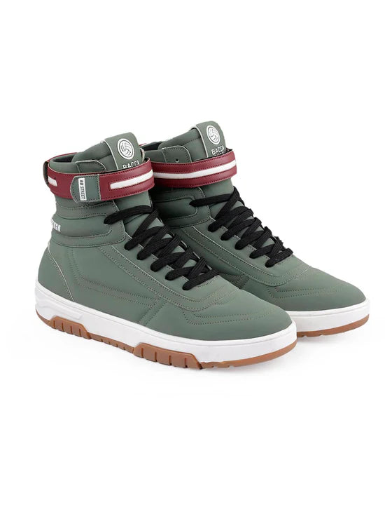Stylish Olive Sneakers Bold Versatile Design Perfect for Streetwear and Daily Wear