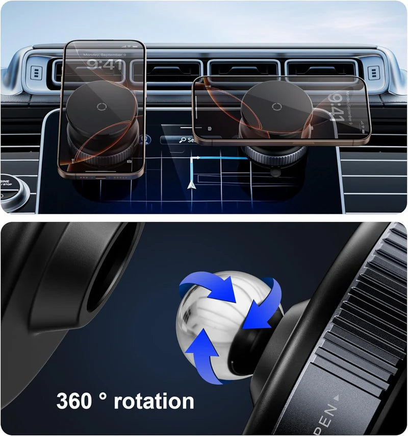 Magsafe Strong Rotatable Suction Phone Holder for Car Shower Gym Includes Magnet Ring