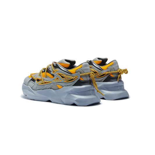 Yellow Low Top Chunky Sneakers Fashionable Comfortable Stylish