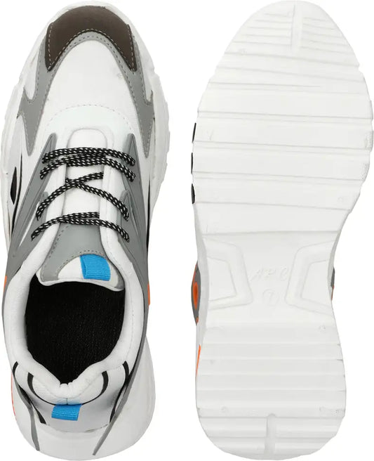 Grey Running Shoes for Men Comfortable Lightweight Sports Sneakers