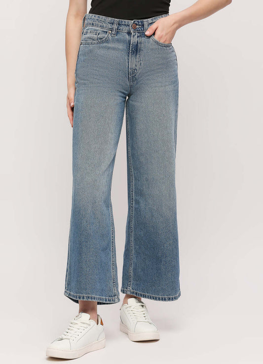 Casual Women’s High Rise Loose Fit Denim Pants for Daily Wear