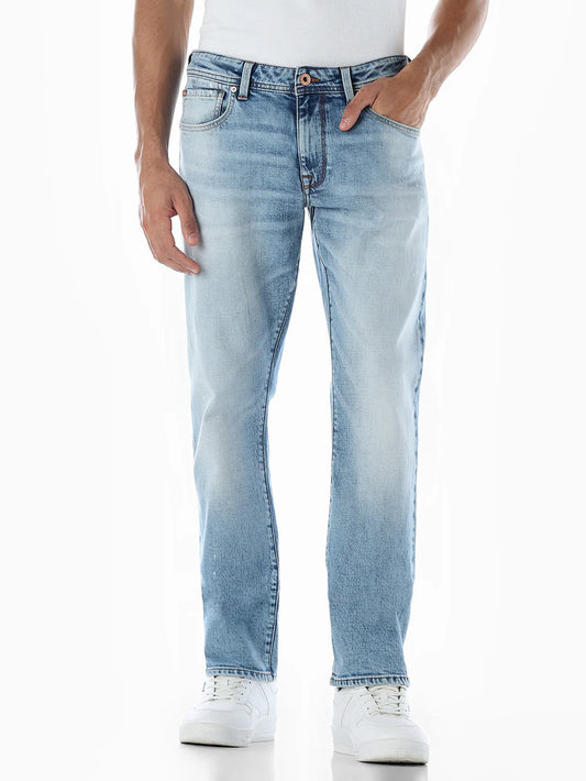 Clark Regular Fit Light Blue Selvedge Denim Jeans