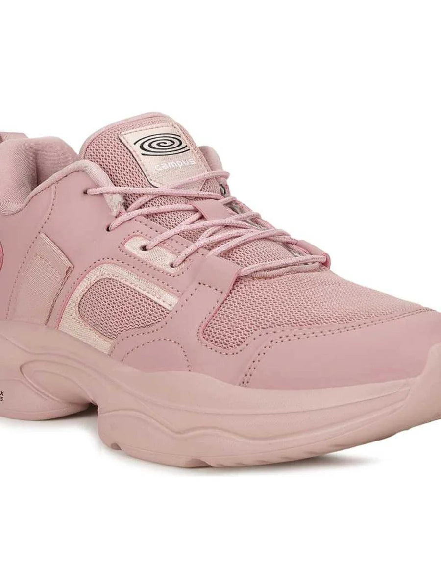 Fashionable Pink Casual Shoes for Women with Supportive Cushioning
