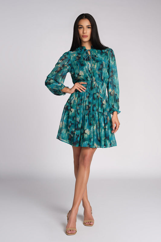 Party-Ready Women’s Enchanted Grove Dress with Flowing Design