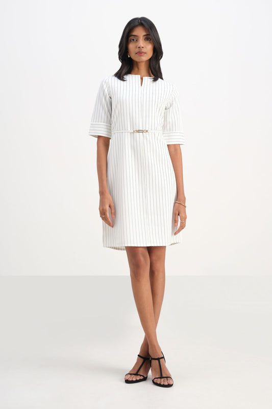 Soft and Lightweight Monochrome Motion Dress for Women