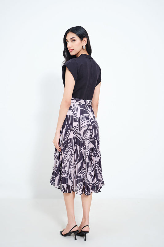 Fashionable Women’s Sand & Smoke Dress for Office, Casual, or Party Wear