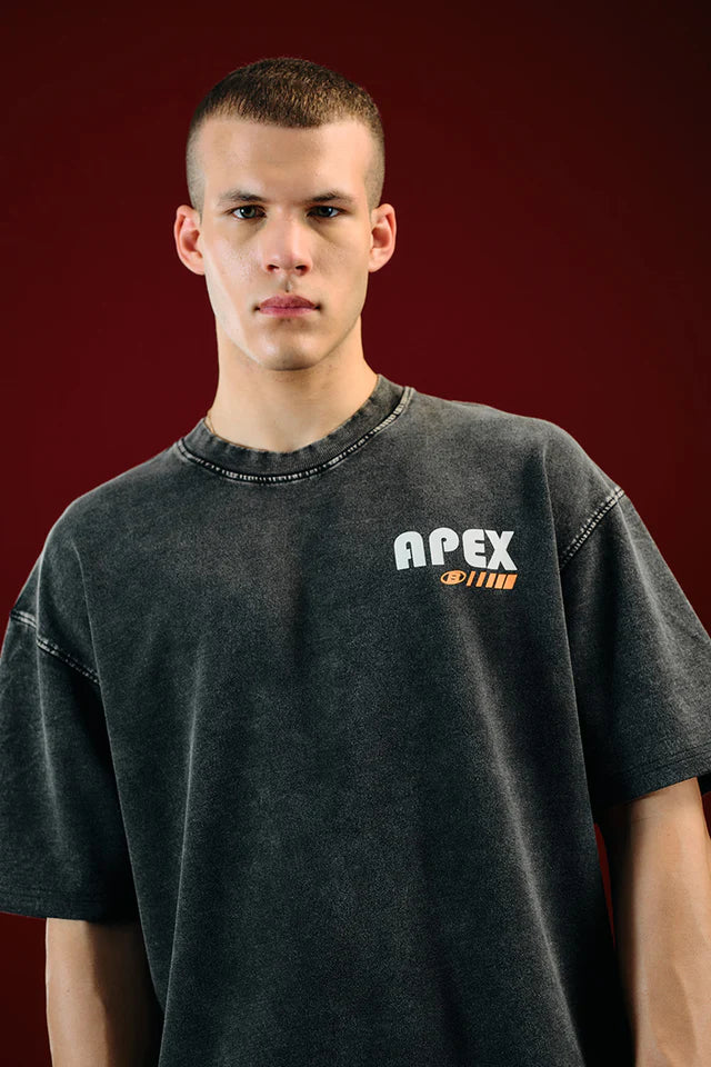 Oversized Faded Apex Beyond Limits Graphic T-shirt