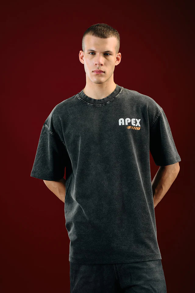 Oversized Faded Apex Beyond Limits Graphic T-shirt