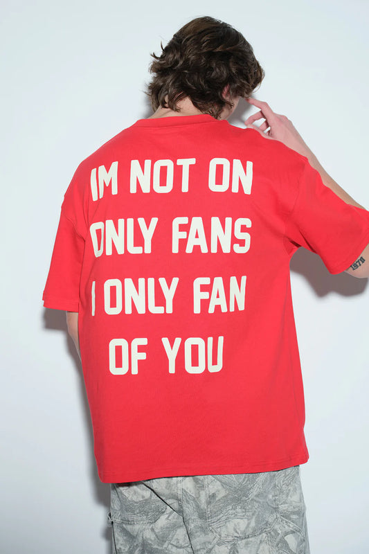 Men’s Fan Behavior Loose Fit Oversized T-shirt