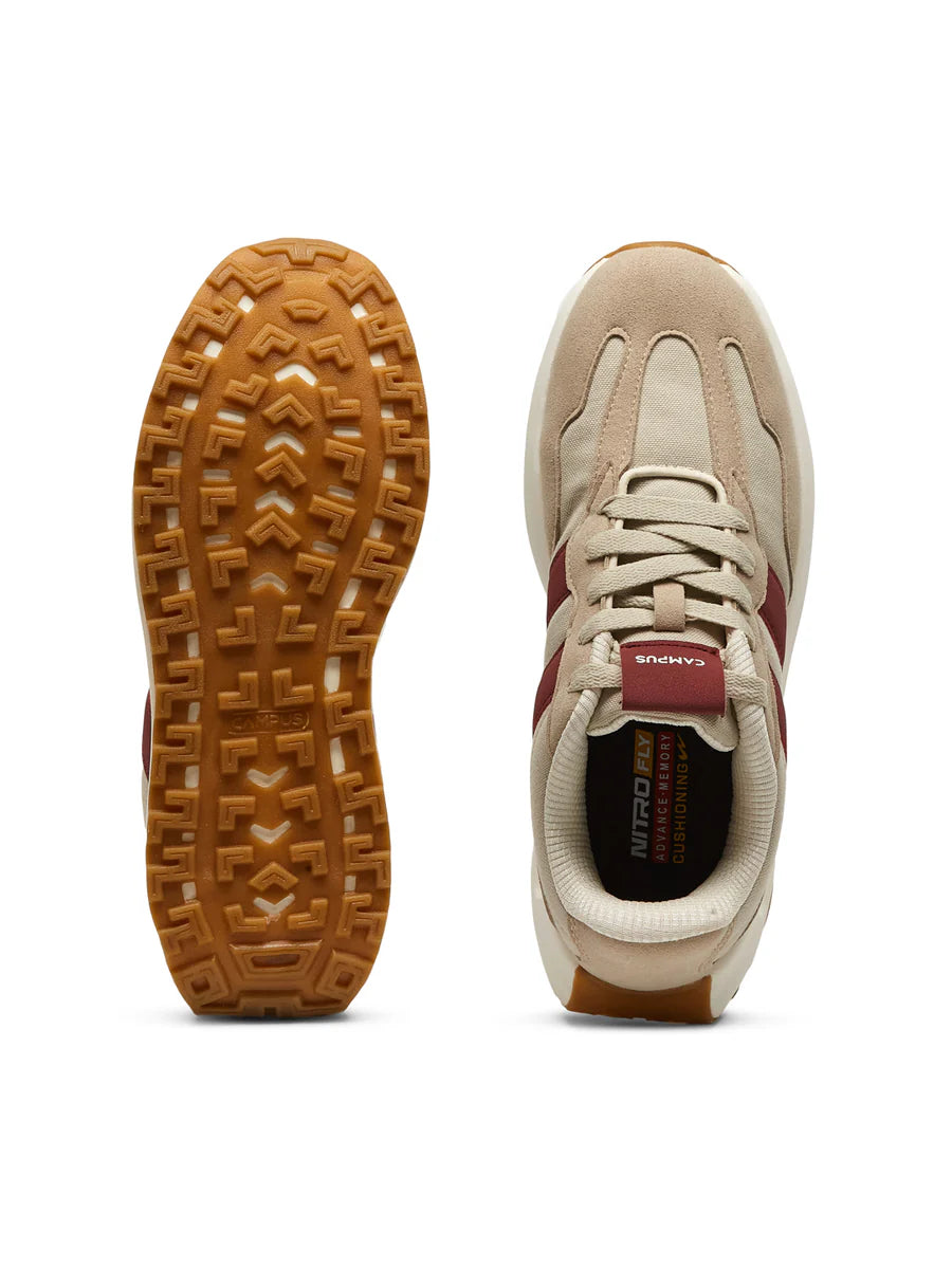 Modern Beige Sneakers for Women with Breathable and Durable Material