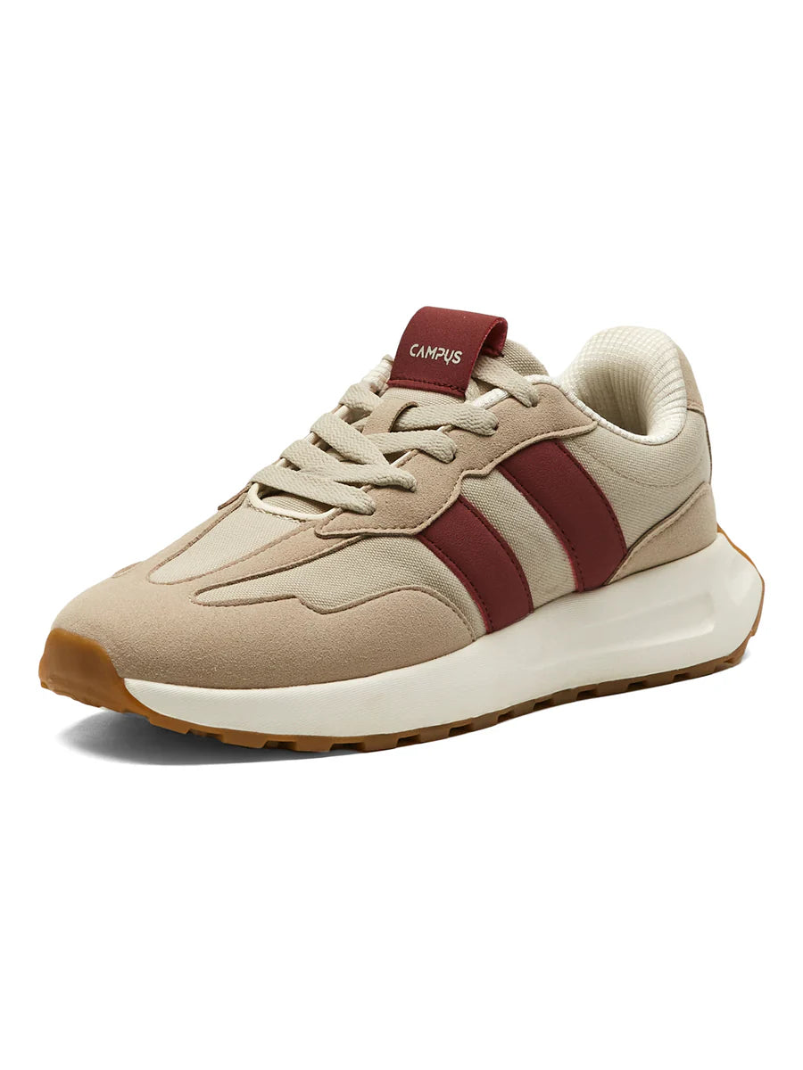 Modern Beige Sneakers for Women with Breathable and Durable Material