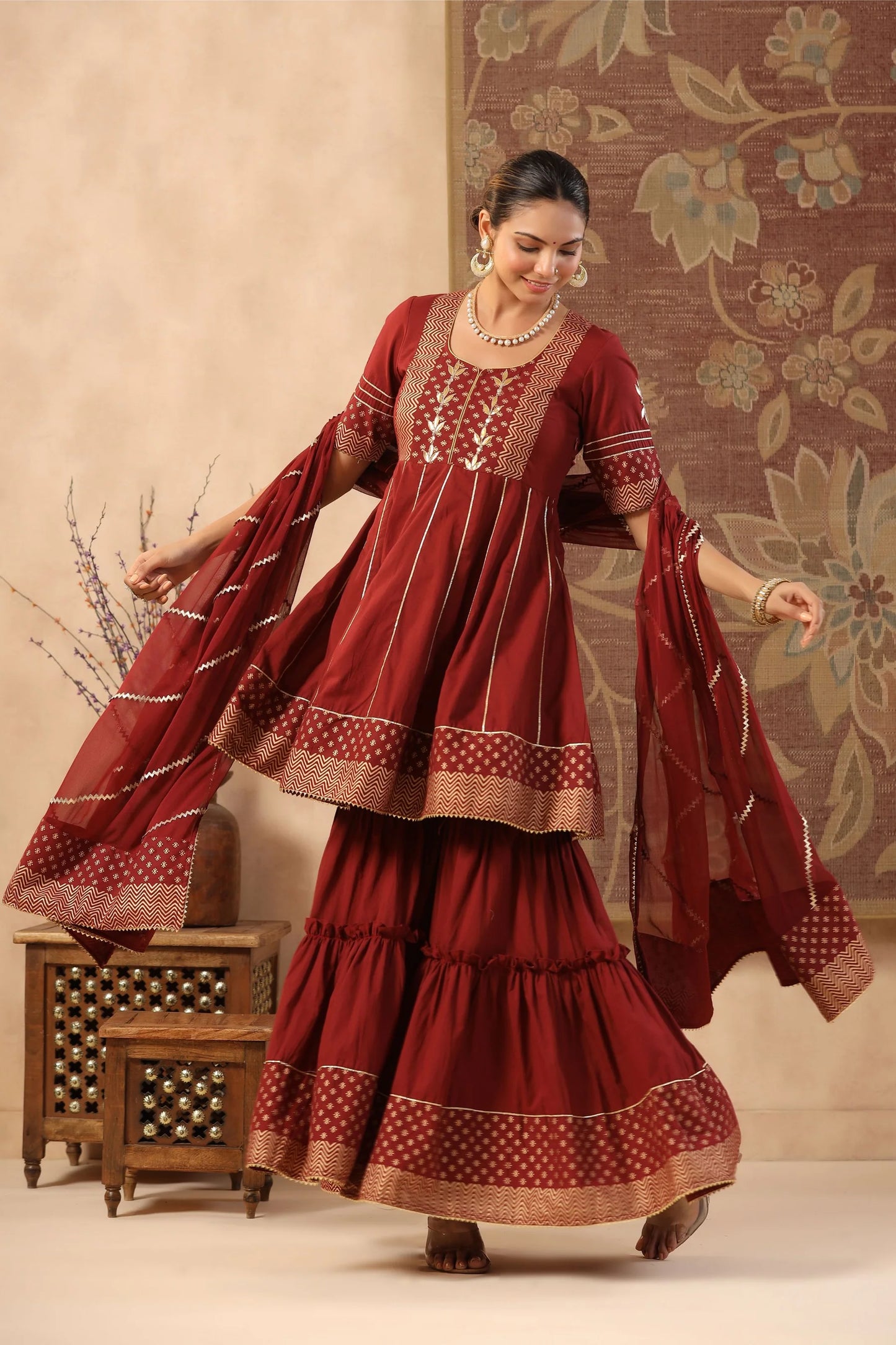 Trendy Radhika Kalidaar Sharara Set for Daily and Festive Wear