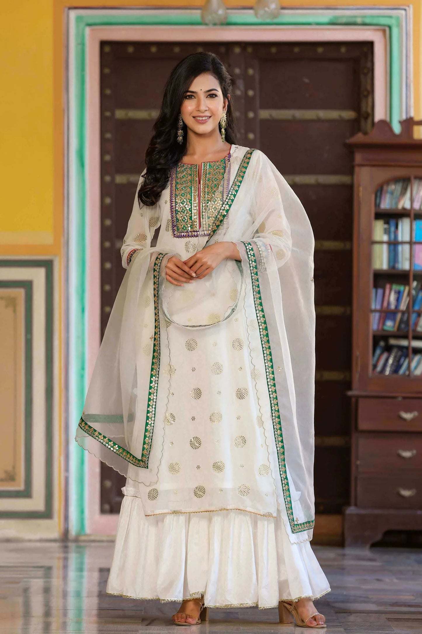 Premium Vaani Gota Patti Sharara Suit Set for Weddings and Celebrations