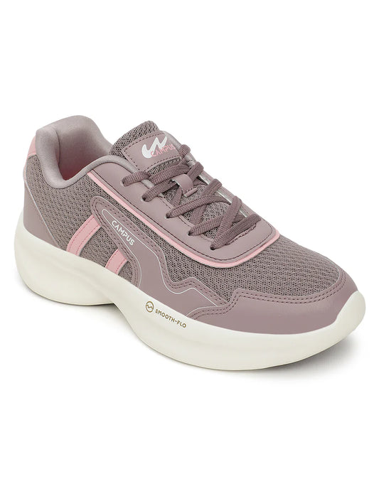 Fashionable Mauve Casual Shoes for Women with Comfortable Sole