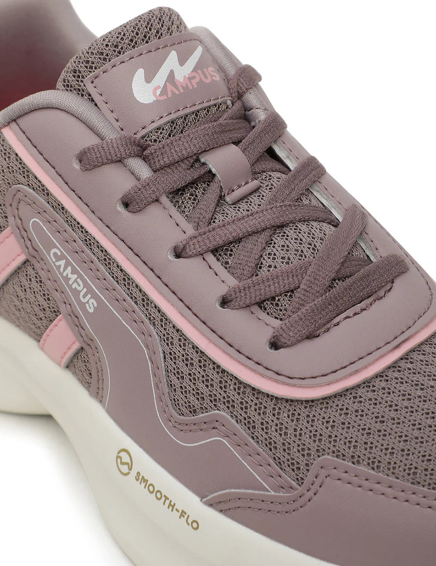Fashionable Mauve Casual Shoes for Women with Comfortable Sole