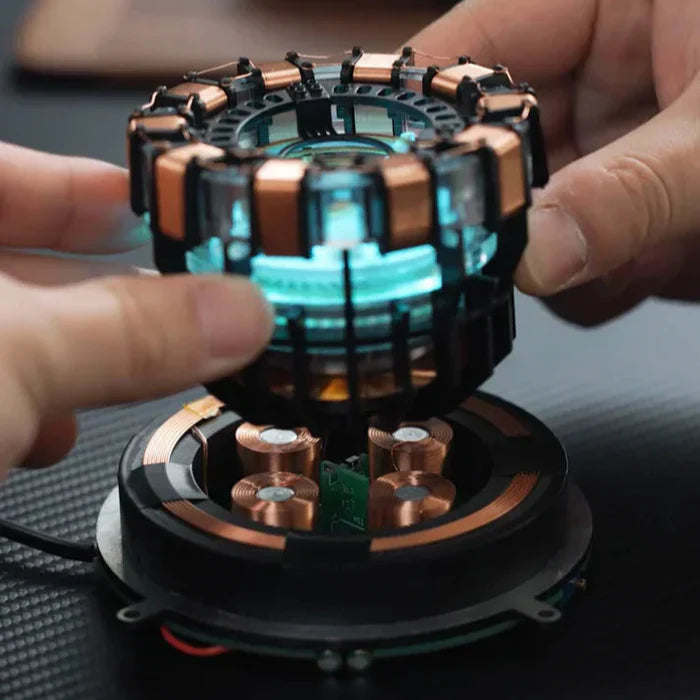 Levitating MK1 Arc Reactor Display Collector Replica 360 Degree Floating Decor for Superhero Fans